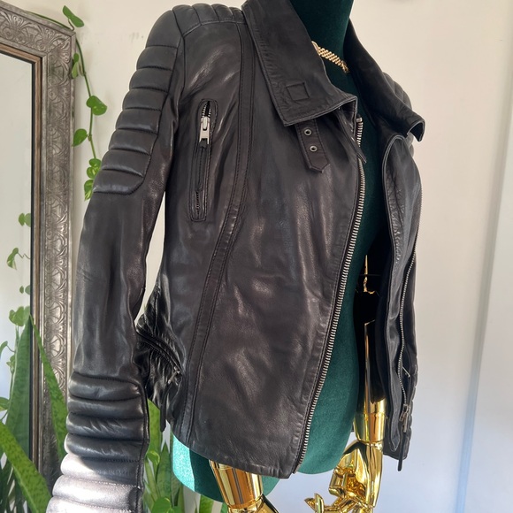 Allsaints Leather Jacket.. - Picture 3 of 7